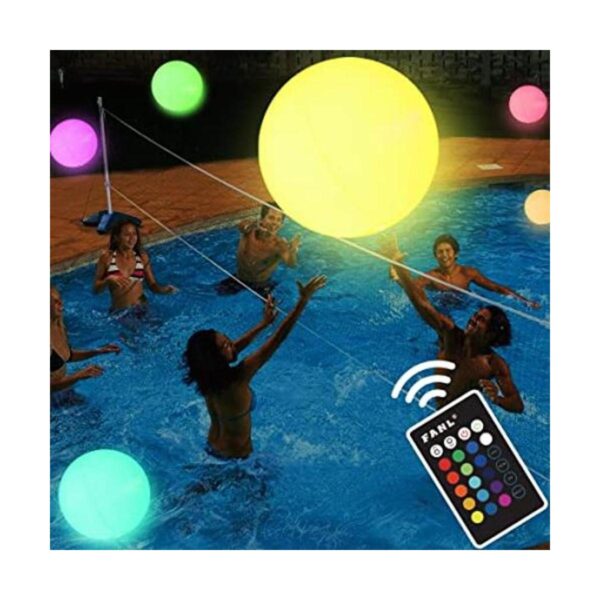 Pool Toys LED Beach Ball with Remote Control 16 Colors_1