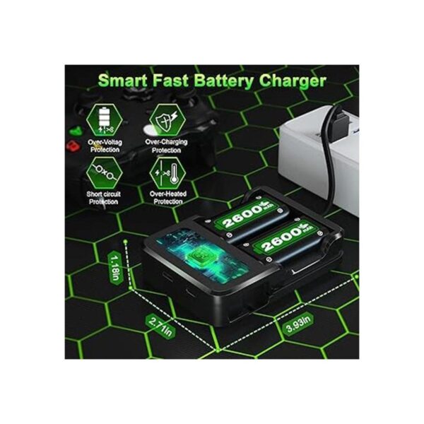 Ponkor Paquetes de baterías recargables para Xbox Series_2