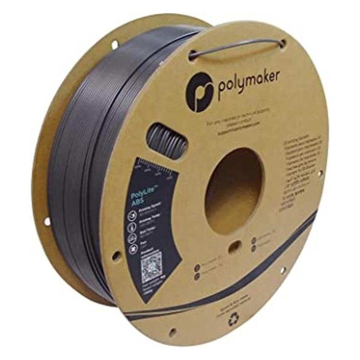Polymaker Filamento ABS de 0.069 in ABS gris oscuro