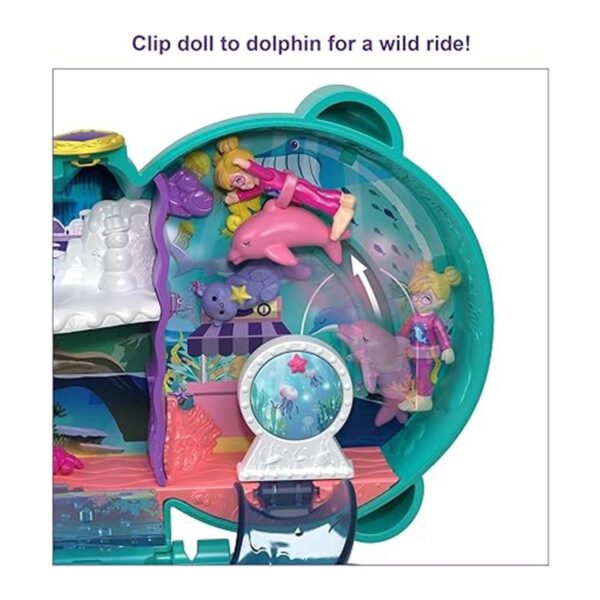 Polly Pocket Nutria Acuario compacto tema de acuario con_2