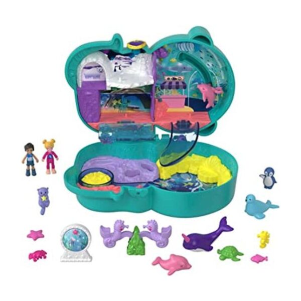 Polly Pocket Nutria Acuario compacto tema de acuario con_1