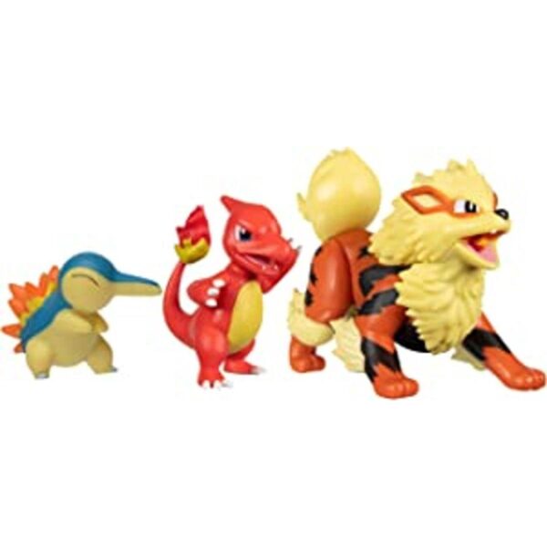Pokemon Figura de batalla tema de fuego con 3 unidades de_1