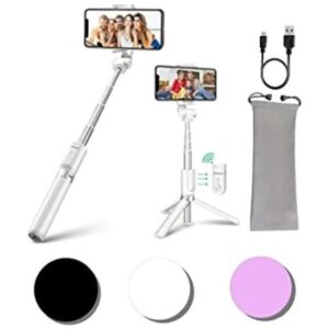 Pokanic Trípode de palo selfie con bolsa de control remoto_1
