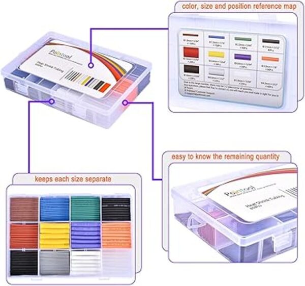 Pointool Kit de tubos termorretráctiles de alambre tubo_5