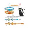Pohshido 2 Pack de collar de gato de Pascua con pajarita