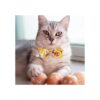 Pohshido 2 Pack de collar de gato de Pascua con pajarita