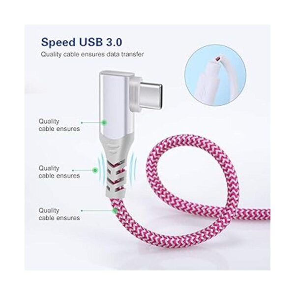 Pofesun Cable USB C 5 unidades 10 pies cable USB tipo_3