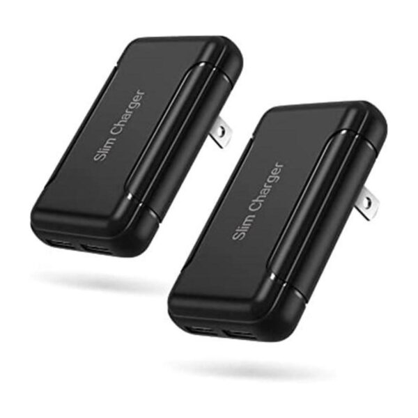 Pofesun Cargador de pared USB delgado paquete de 2_1