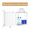 Poever Bolsas de papel blancas con asas 10 x 5 x 13_2