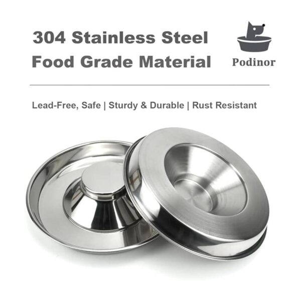 Podinor Stainless Steel Puppy Dog Bowls Pets Puppies