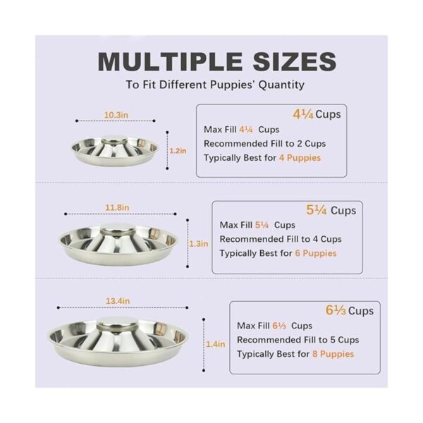Podinor Stainless Steel Puppy Dog Bowls Pets Puppies