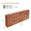 Plusvivo Juego de mesa de 3 pistas tableros de madera de_4