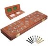 Plusvivo Juego de mesa de 3 pistas tableros de madera de_1