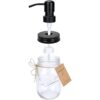 Plomkeest Dispensador de jabón de cristal transparente