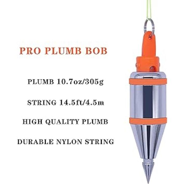Plumb Bob magnético 10.7 onzas 10.76 oz con cuerda de