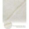 Pllieay Tela de lino 100 puro natural de 39 x 55