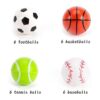 Pllieay 24 bolas de 4 estilos bolas de goma deportivas_2