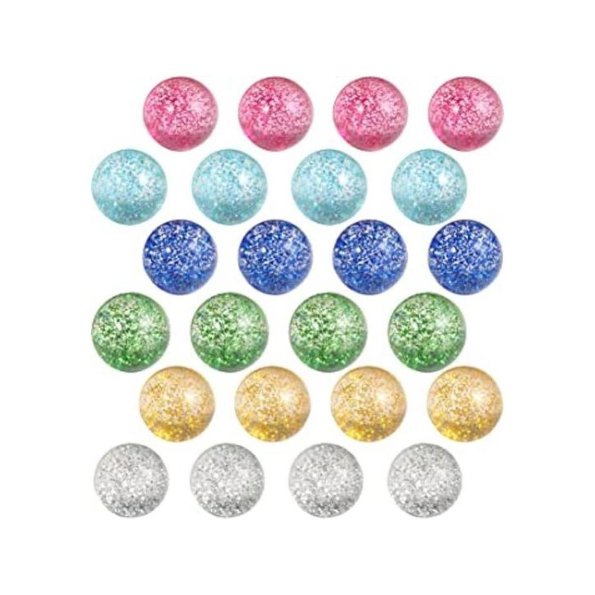 Pllieay 24 bolas de rebote con purpurina bolas de rebote