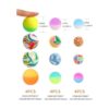 Pllieay 12 bolas saltantes de 3 tamaños de colores mixtos_3
