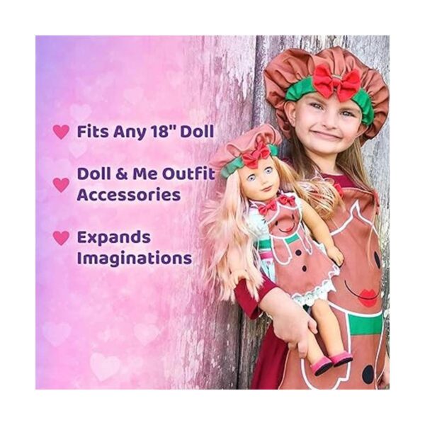 Playtime by Eimmie Ropa de muñeca de 18 pulgadas delantal