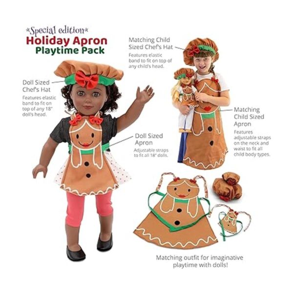 Playtime by Eimmie Ropa de muñeca de 18 pulgadas delantal