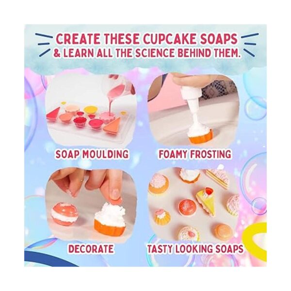 Playz Yummy Cupcake Jabón y burbujas DIY Kit científico_6