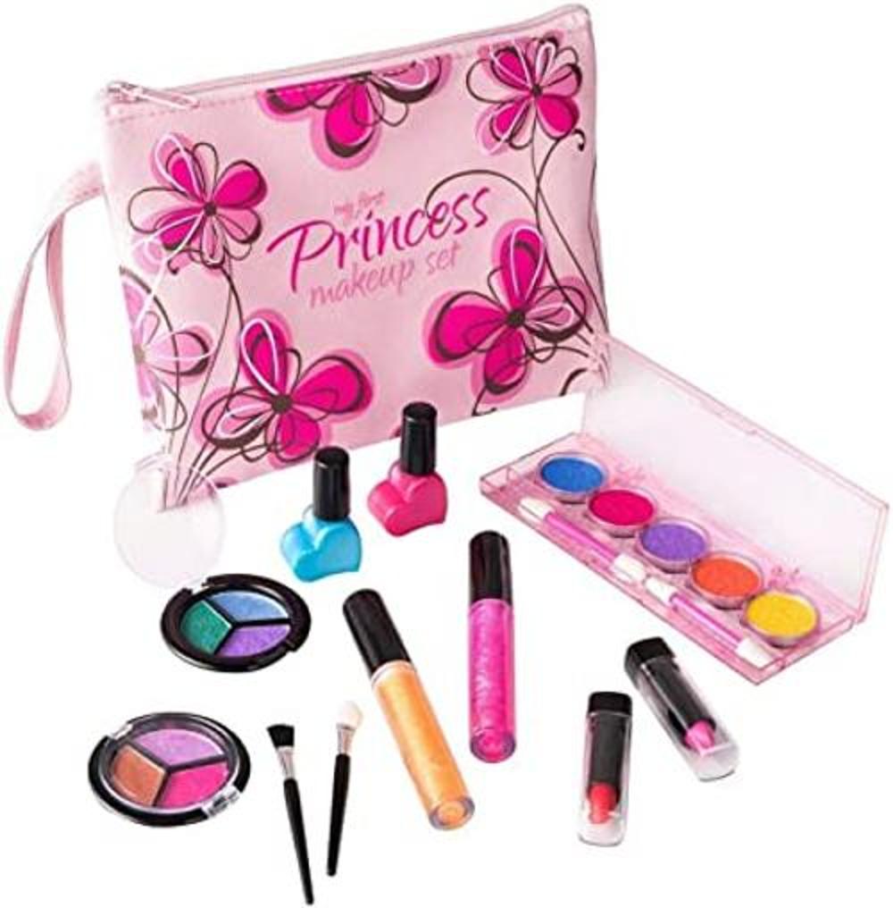 Playkidz Juego de maquillaje lavable real para princesa