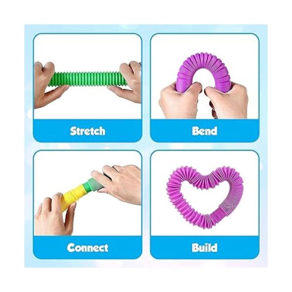 Playkidz Juguetes sensoriales de tubos estallados_3