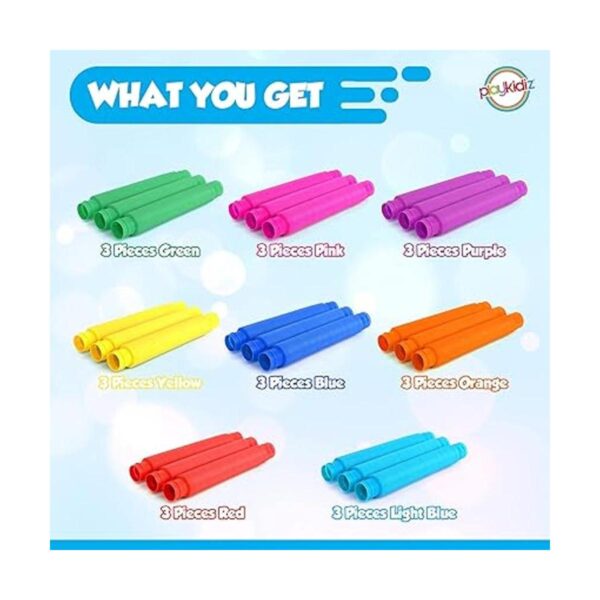 Playkidiz Tubo Pops paquete de 24 mini tubos sensoriales_4