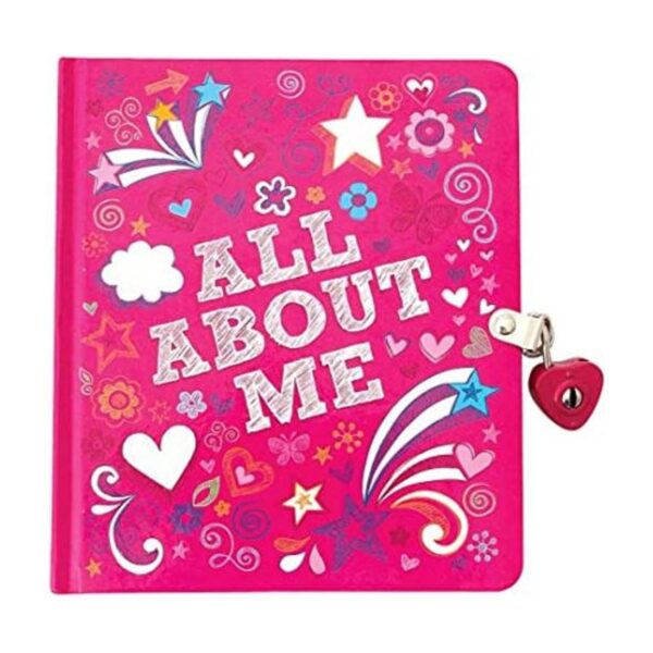 Playhouse All About Me Lock Key Lined Page Diary for Girls_1