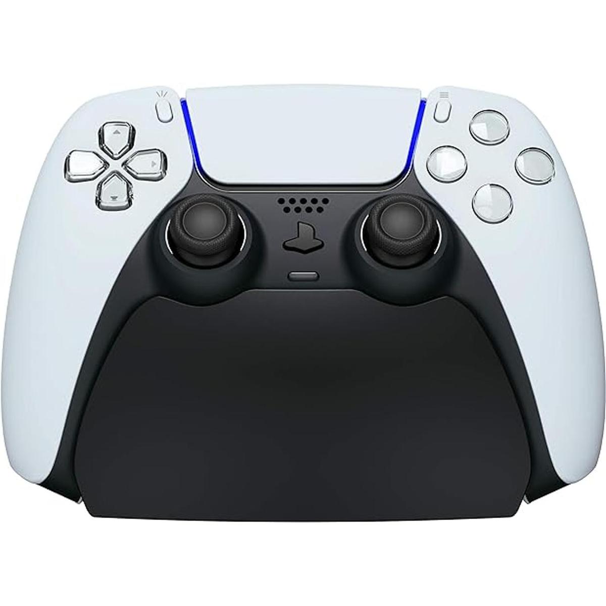 PlayVital Soporte de pantalla de control negro sólido para