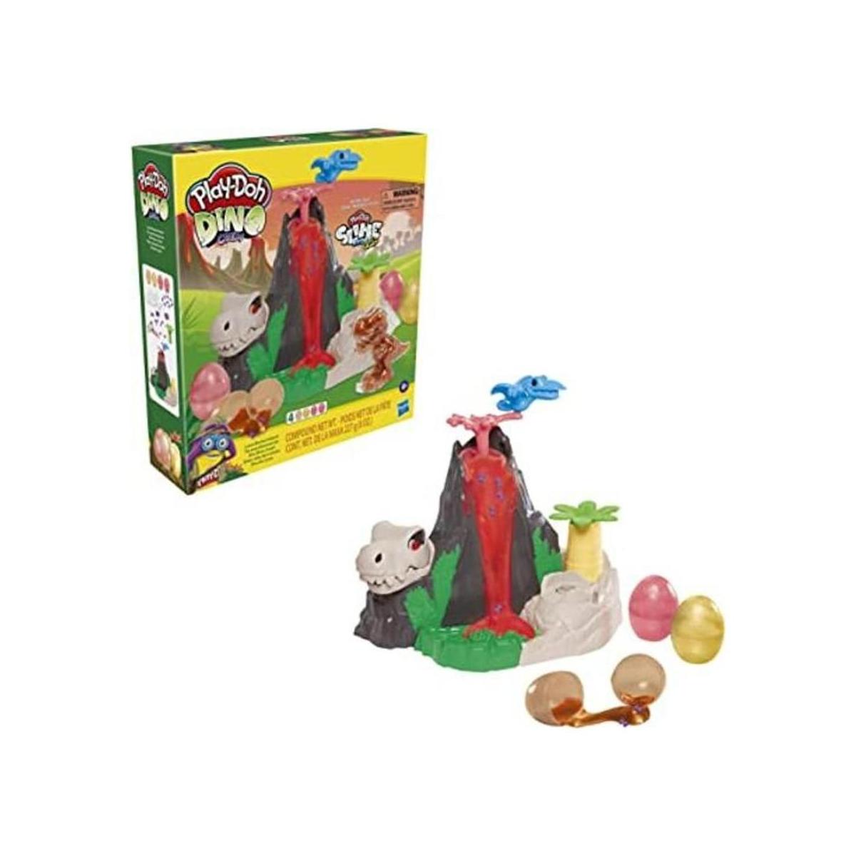 PlayDoh Slime Dino Crew Lava Bones Island Juego de volcán
