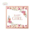 Platos y servilletas de baby shower 20 platos de papel_3