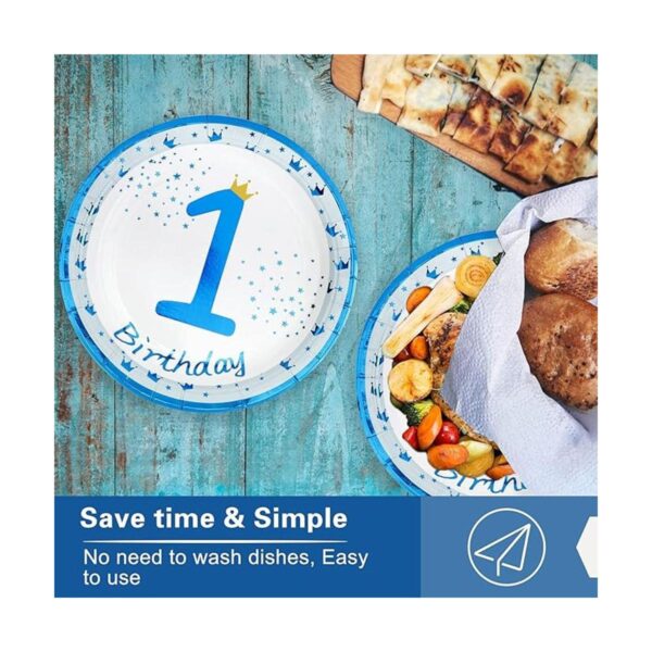 Platos para fiesta de cumpleaños de 1st Happy Birthday 9