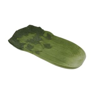 Plato rectangular de cerámica para servir con temática_1