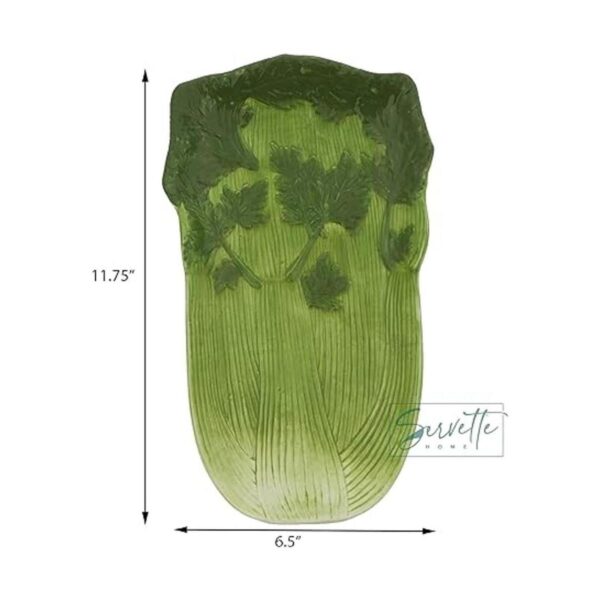 Plato rectangular de cerámica para servir con temática_3