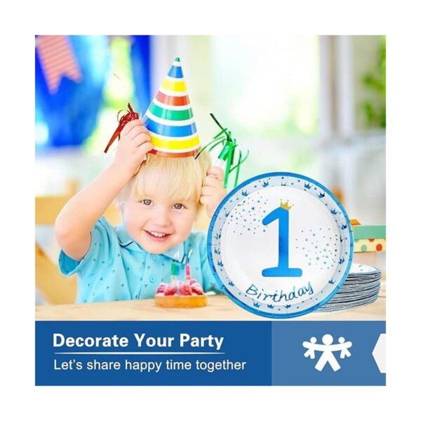 Platos para fiesta de cumpleaños de 1st Happy Birthday 9
