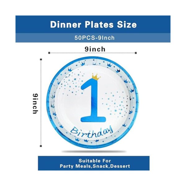 Platos para fiesta de cumpleaños de 1st Happy Birthday 9