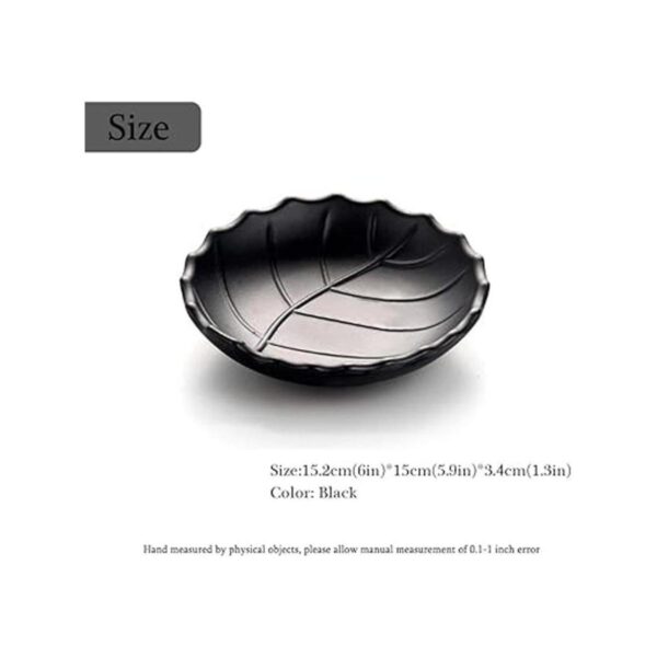 Plato de anillo negro centro de mesa bandeja de joyería_2