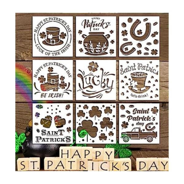 Plantillas grandes de trébol del día de San Patricio para_1