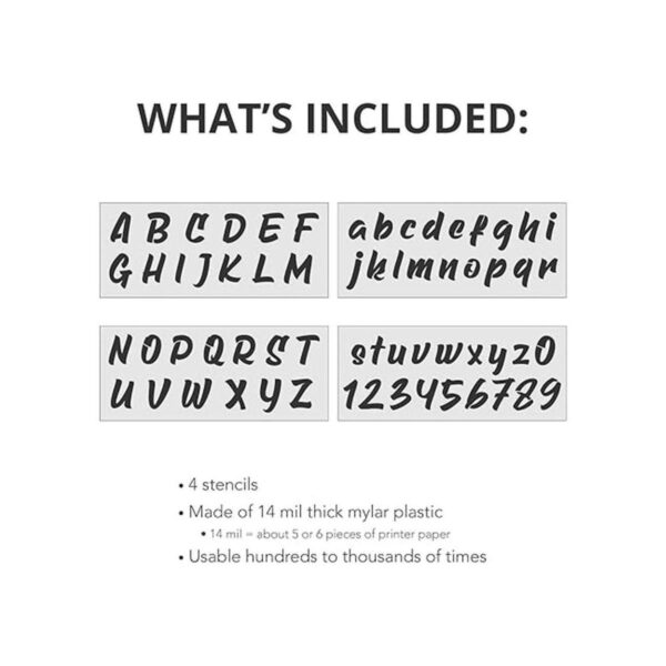 Plantillas de letras todas las letras y números