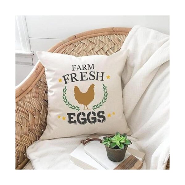 Plantillas de gallina de granja 4 piezas de huevos de