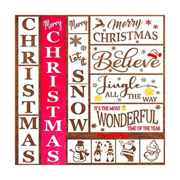 Plantillas de Navidad para pintar sobre madera_1