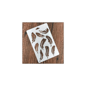 Plantilla de plumas huecas Grekywin para pintar en la_1