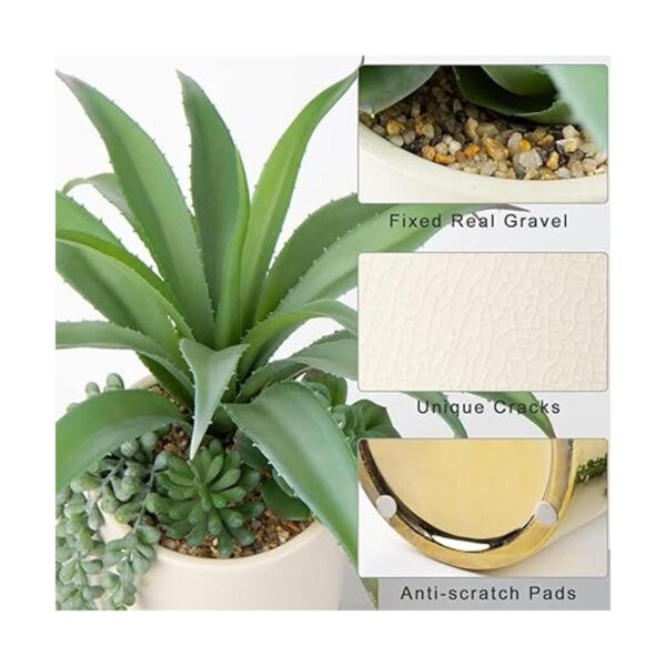 Plantas suculentas artificiales grandes de 12 pulgadas_2
