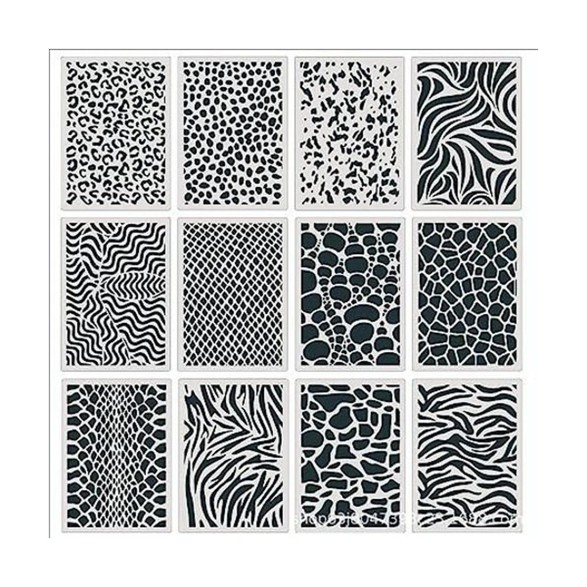Plantilla con estampado animal plantilla de piel de