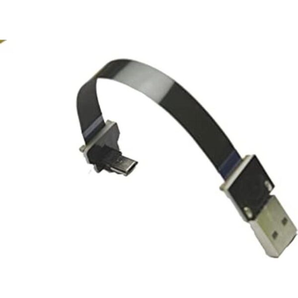 Plano Slim delgada cinta cable FPC FPV Negro ángulo de 90_1