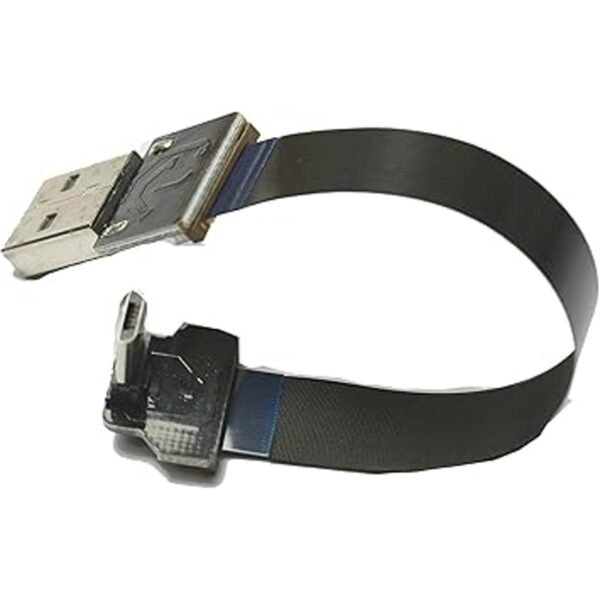 Plano Slim delgada cinta cable FPC FPV Negro ángulo de 90_5