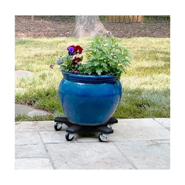 Plant Stand 18410 carrito bajo para plantas color negro