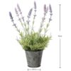 Planta de lavanda sintética de 13 pulgadas de alto flores